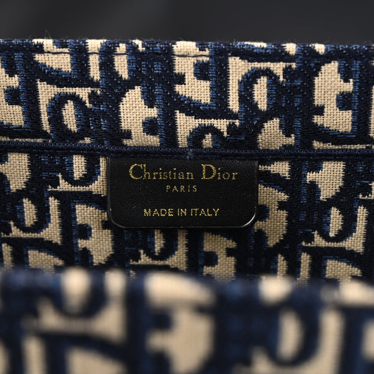 christian-dior-large-book-tote-blue-oblique-embroidery-1 Tote