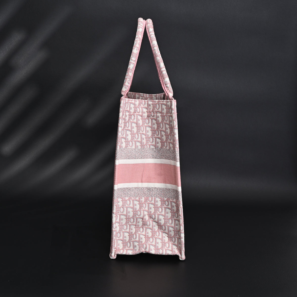 christian-dior-large-book-tote-pink-oblique-embroidery Tote
