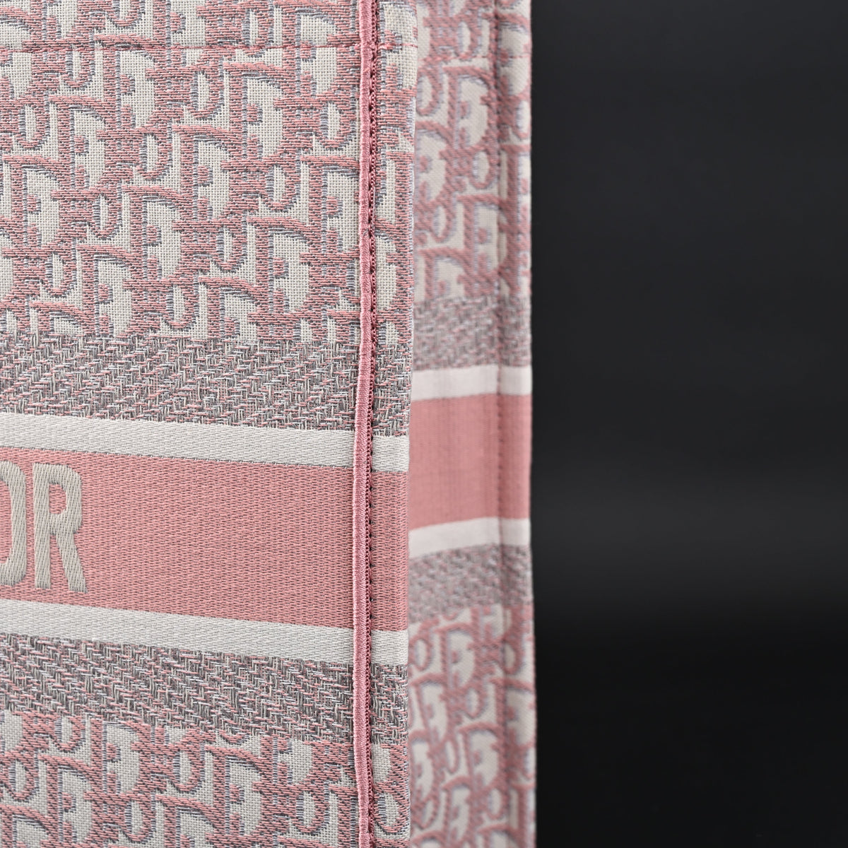 christian-dior-large-book-tote-pink-oblique-embroidery Tote