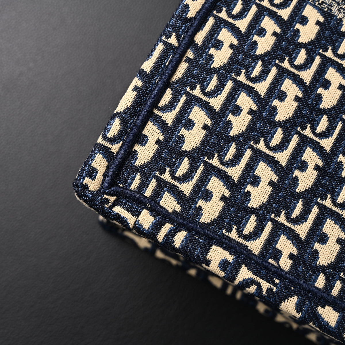 christian-dior-large-book-tote-blue-oblique-embroidery Tote