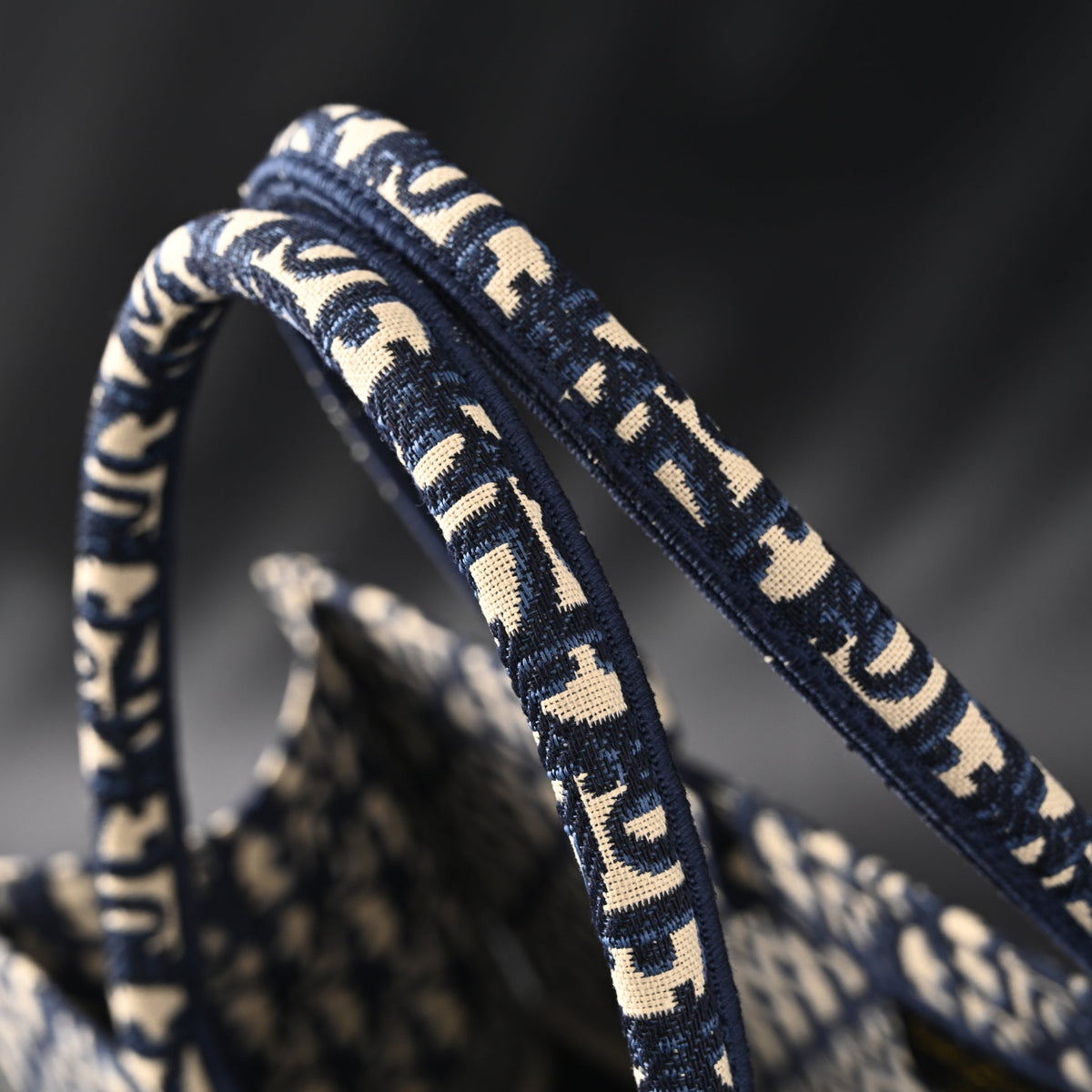 christian-dior-large-book-tote-blue-oblique-embroidery Tote