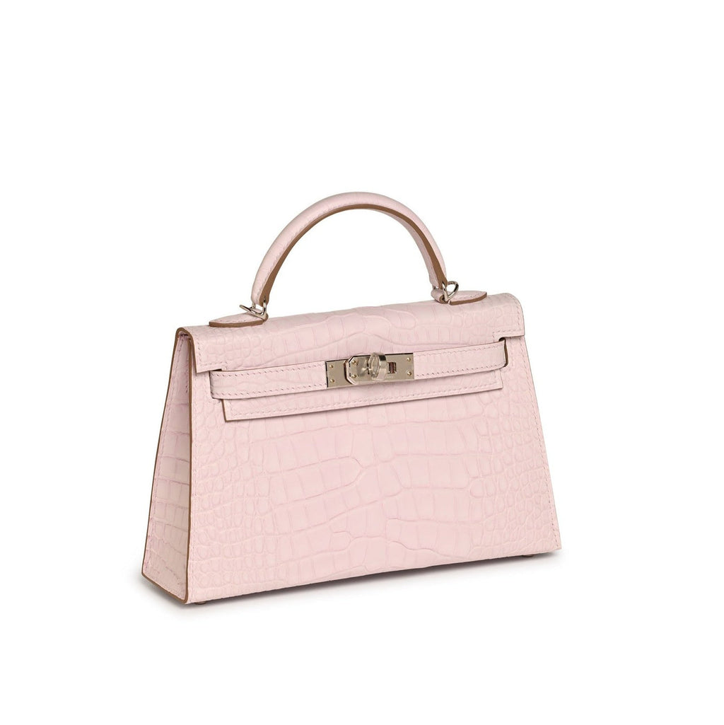 mauve-pale-crocodile-mini-kelly Handle