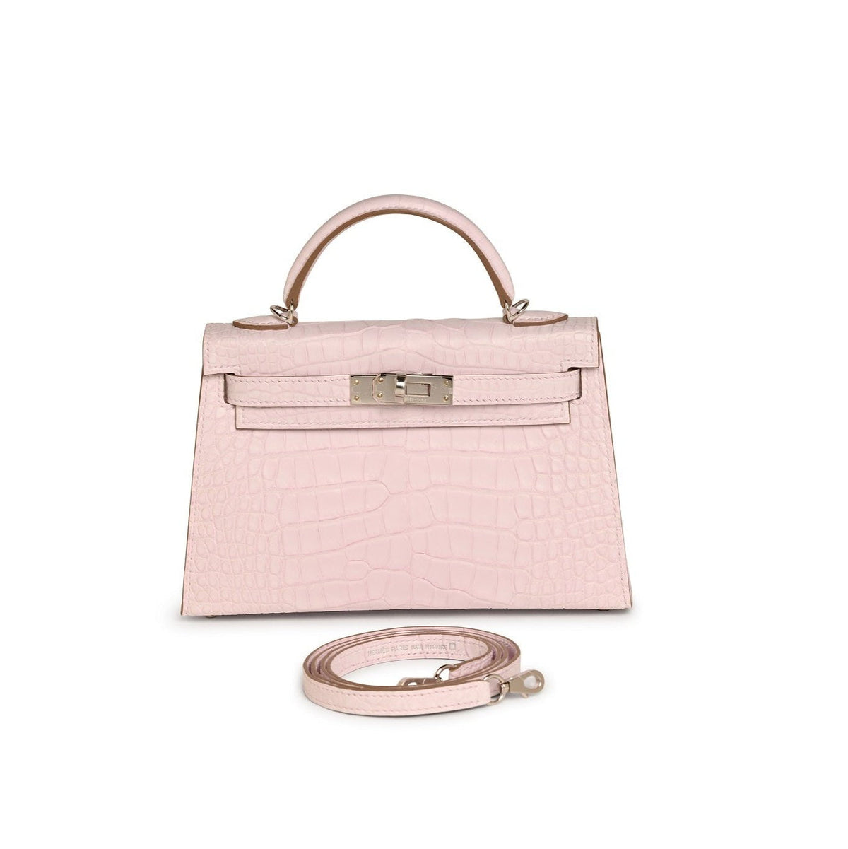 mauve-pale-crocodile-mini-kelly Handle