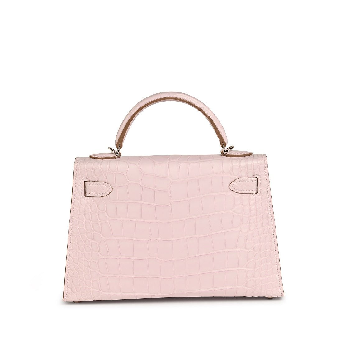mauve-pale-crocodile-mini-kelly Handle