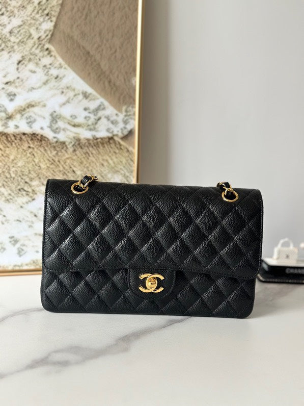 chanel-classic-flap-bag-medium-gold-hardware Shoulder
