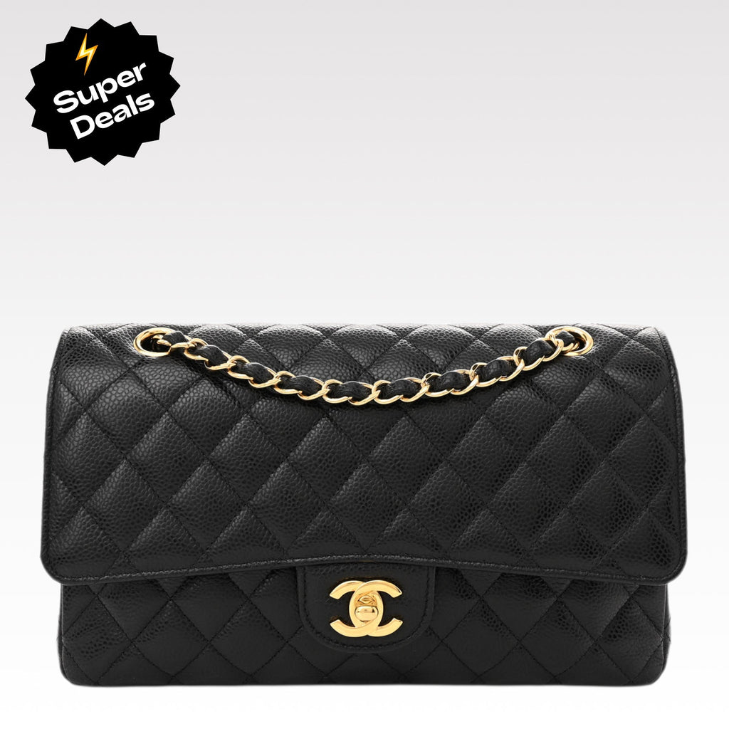 chanel-classic-flap-bag-medium-gold-hardware Shoulder