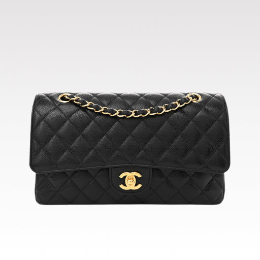 chanel-classic-flap-bag-medium-gold-hardware Shoulder