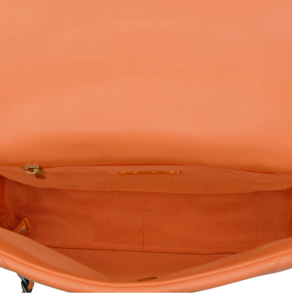 chanel-19-flap-bag-orange Crossbody