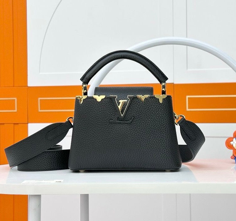 lv-capucines-mini-black Shoulder