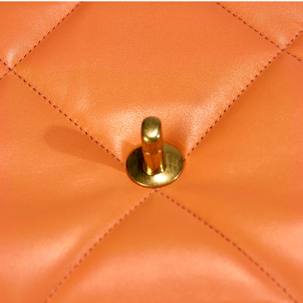 chanel-19-flap-bag-orange Crossbody