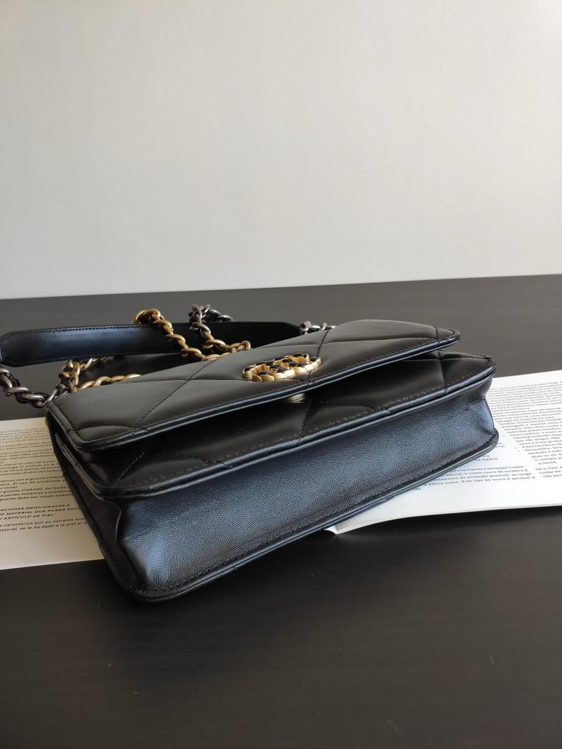 copy-chanel-19-medium-flap-bag-black Shoulder