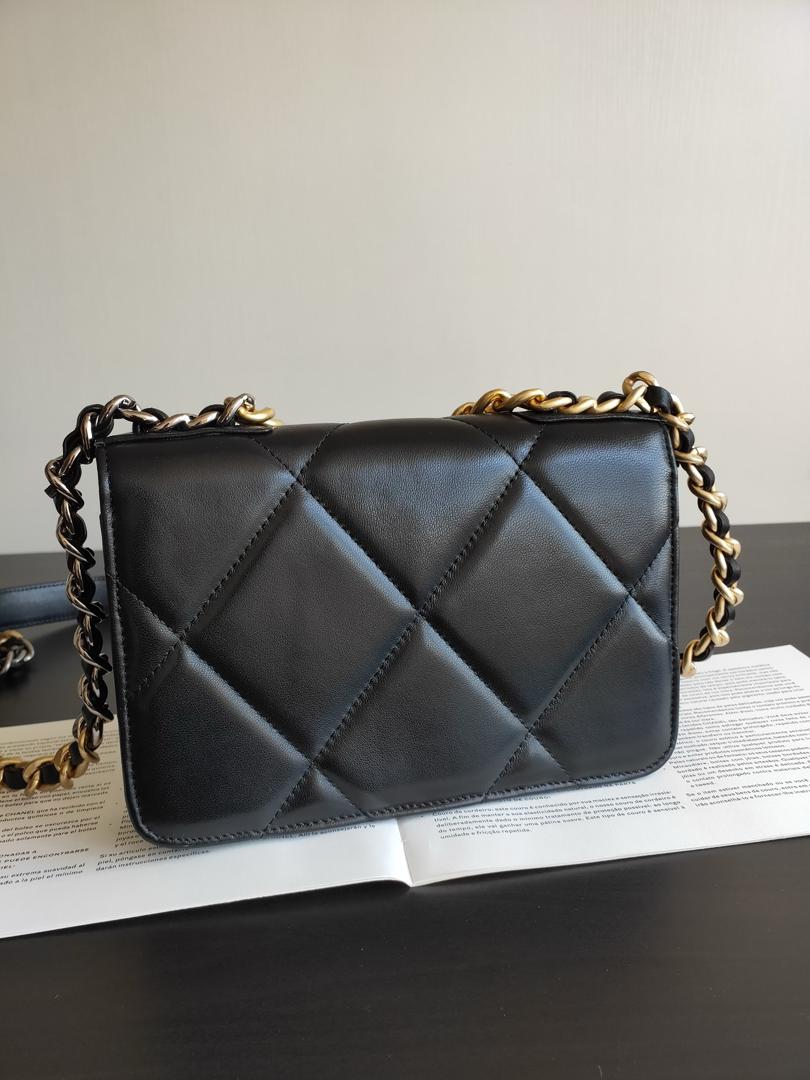 copy-chanel-19-medium-flap-bag-black Shoulder
