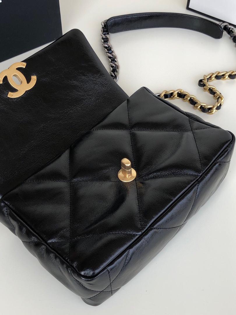 chanel-19-large-flap-bag-black Crossbody