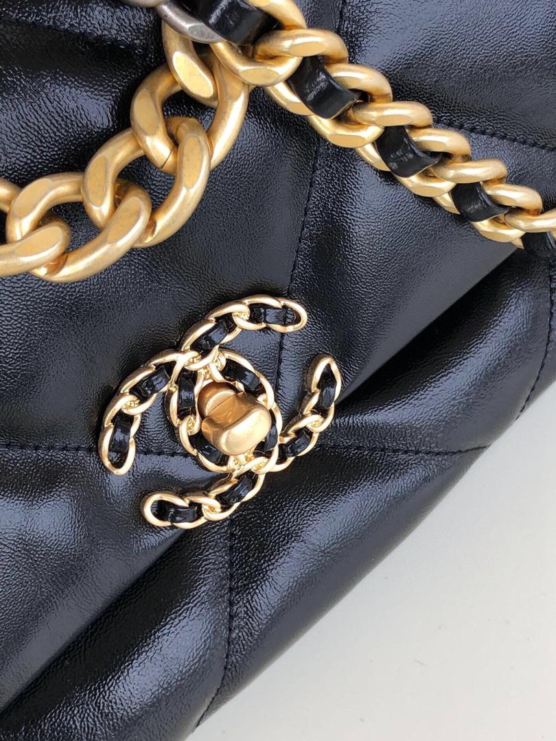 chanel-19-large-flap-bag-black Crossbody