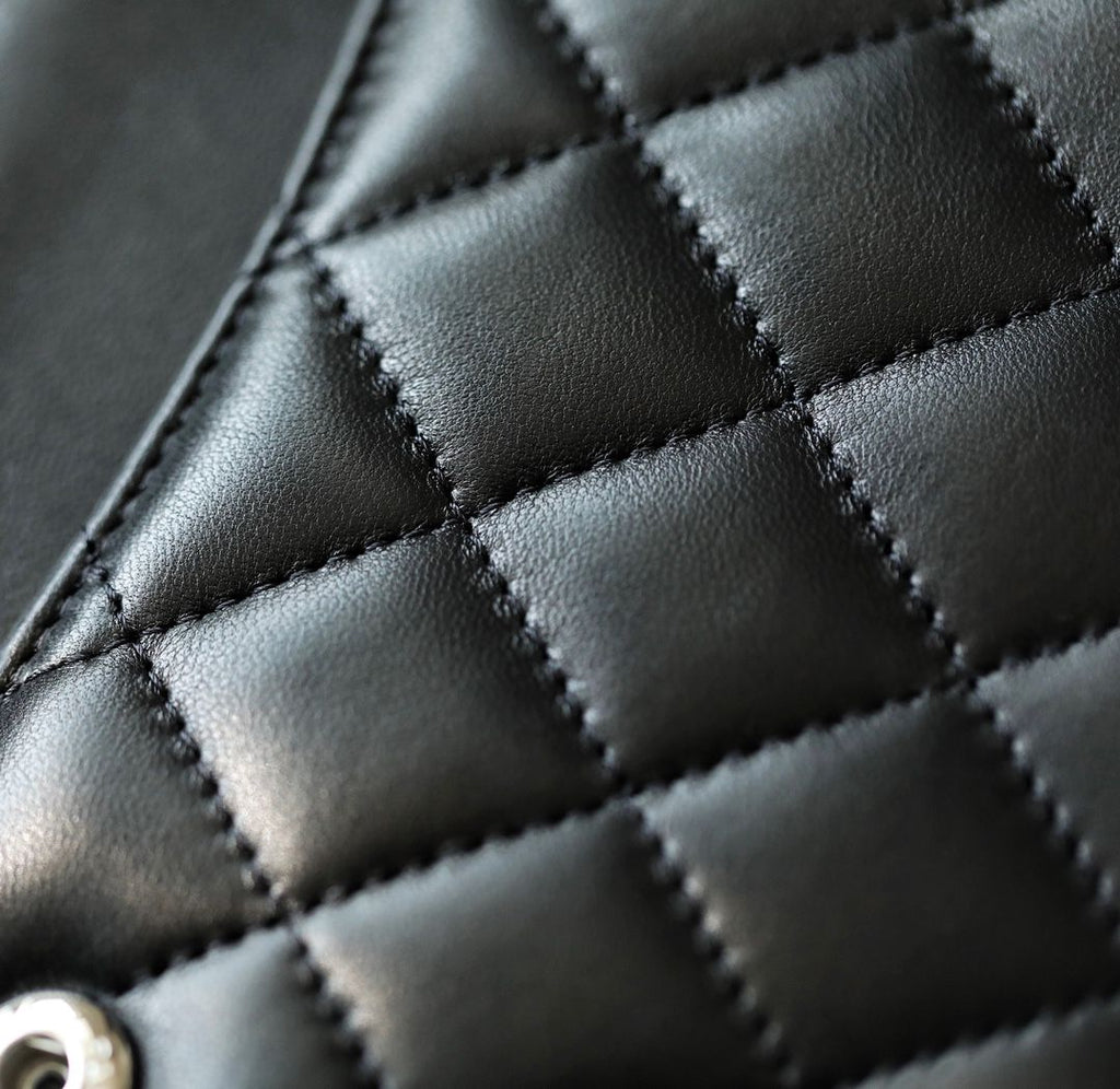 chanel-timeless-classic-flap-bag-silver-hardware Shoulder