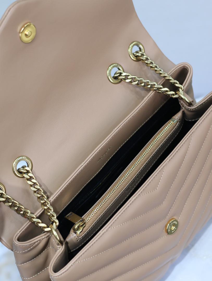 ysl-loulou-small-bag-beige-brown Crossbody