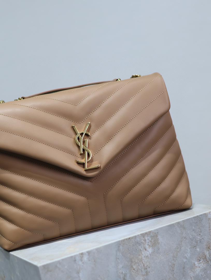 ysl-loulou-small-bag-beige-brown Crossbody