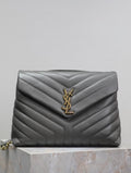 ysl-loulou-small-bag-gray Shoulder