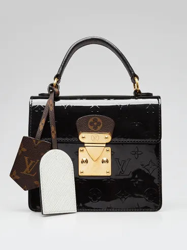 louis-vuitton-noir-monogram-vernis-leather-spring-street-nm-bag Handle