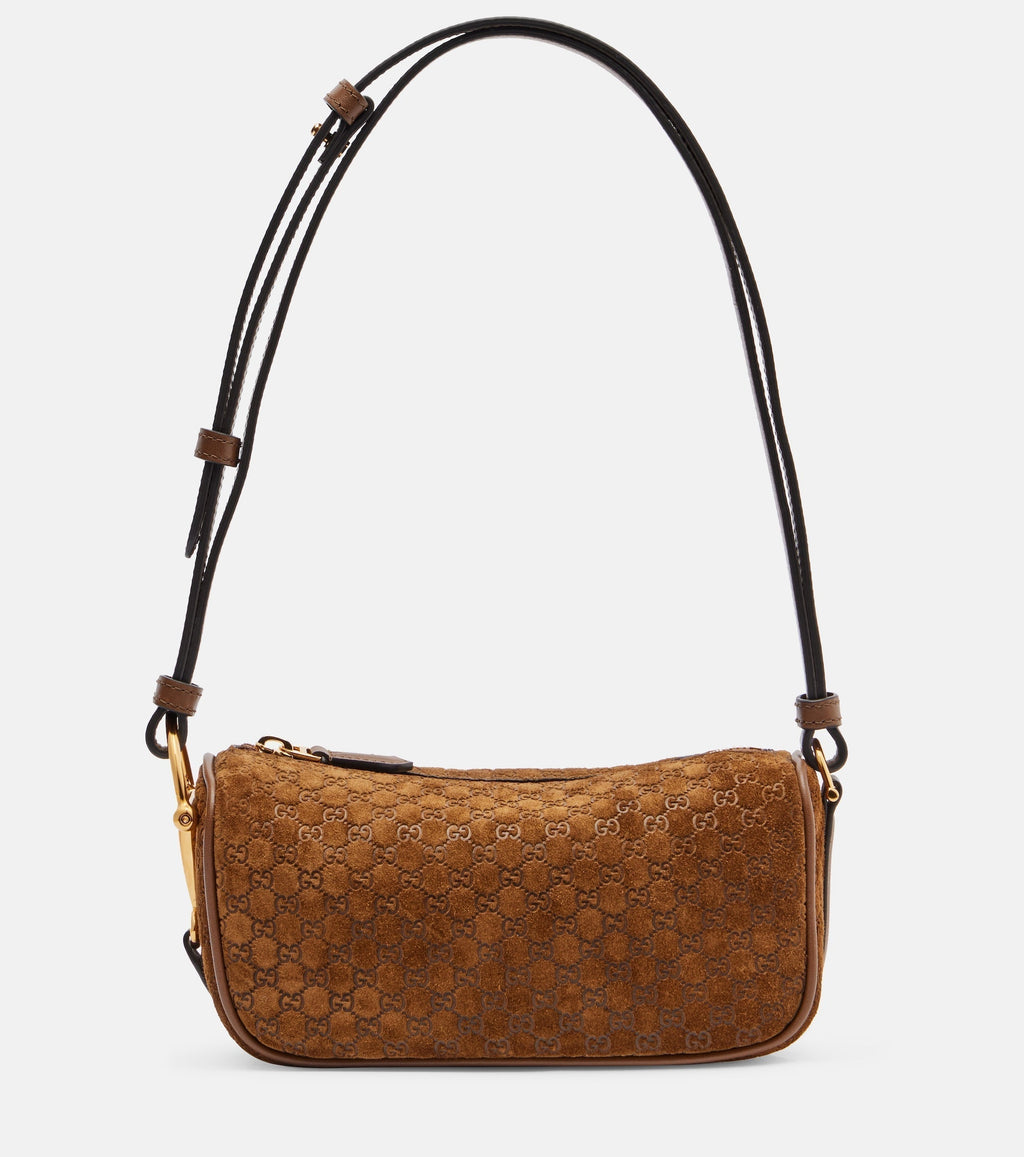 gucci-half-horsebit-suede-shoulder-bag Shoulder