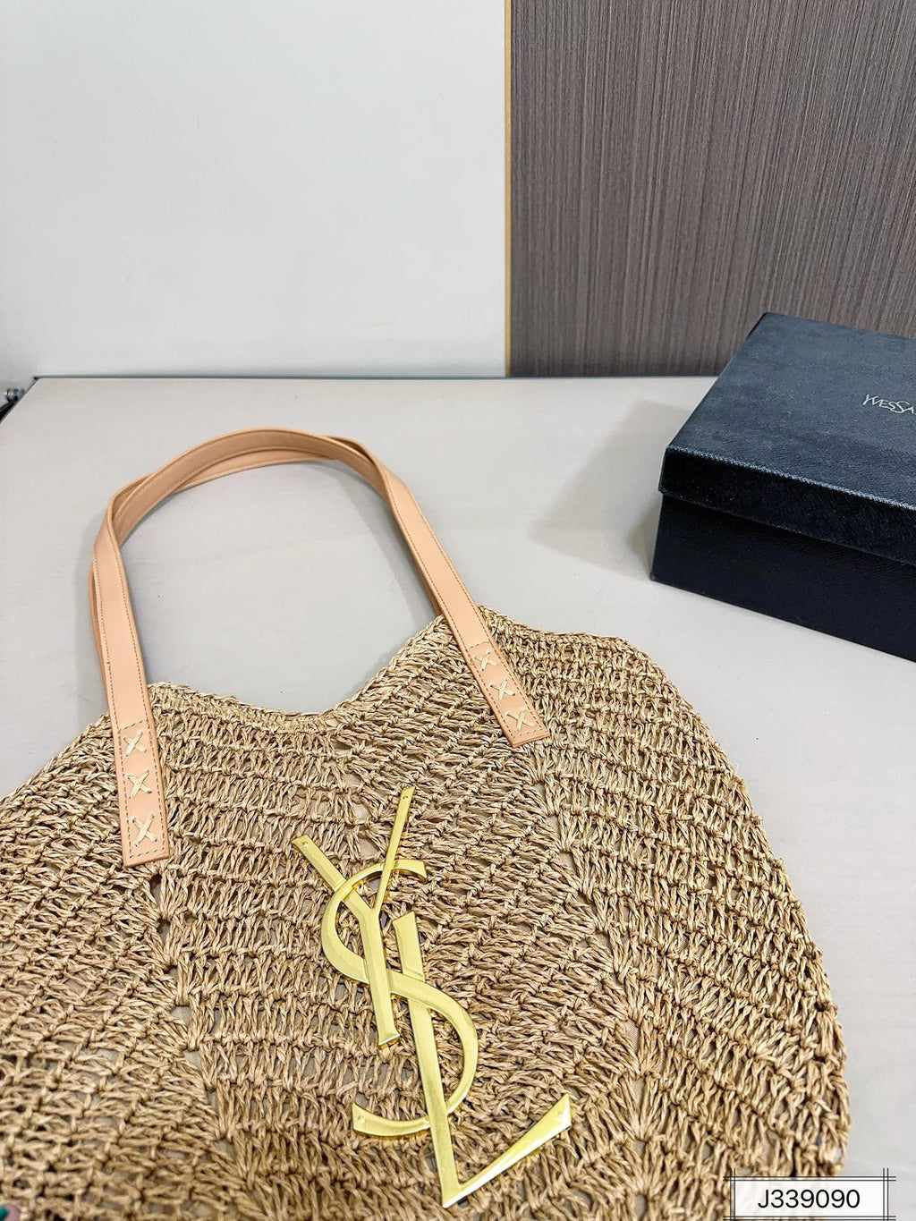 ysl-saint-laurent-vacation-casual-raffia-woven-tote-bag-35x32cm Tote