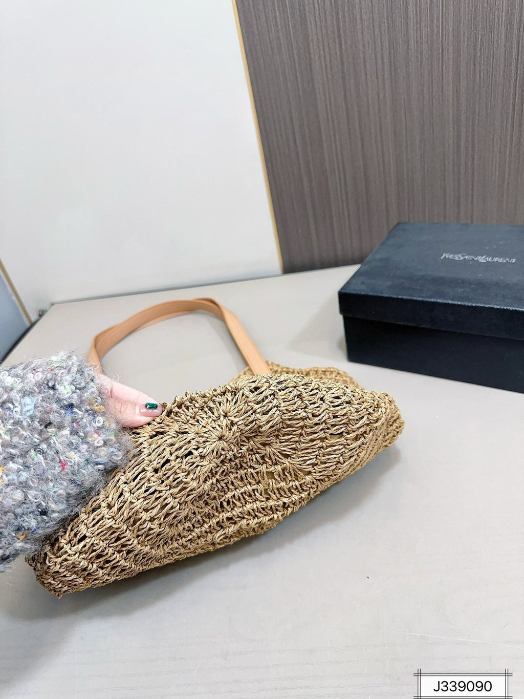 ysl-saint-laurent-vacation-casual-raffia-woven-tote-bag-35x32cm Tote