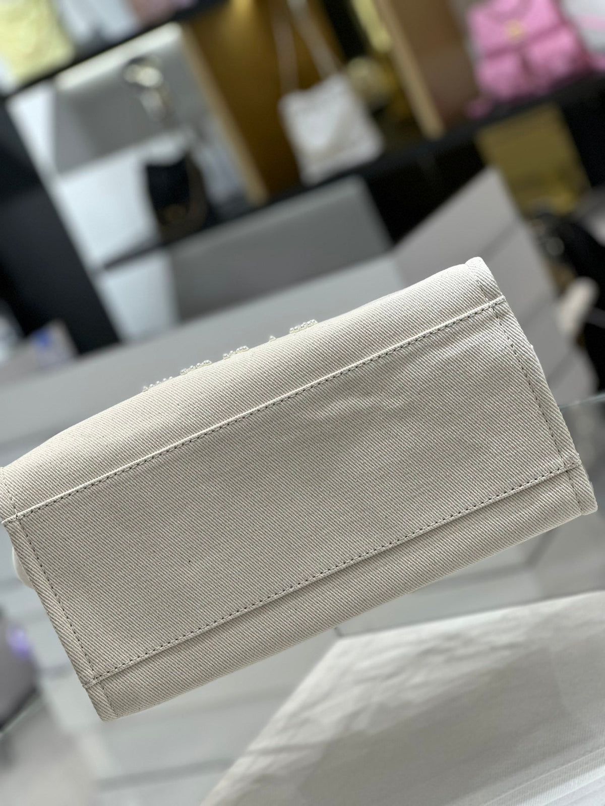 chanel-natural-canvas-and-tan-leather-large-pearl-deauville-tote-30x39x22cm Tote