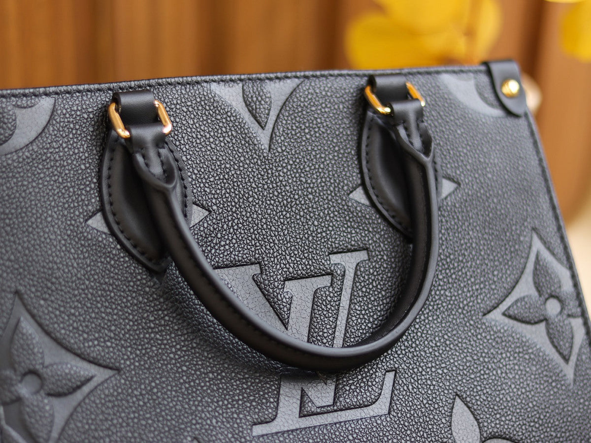 louis-vuitton-ebene-monogram-leather-bag Handle