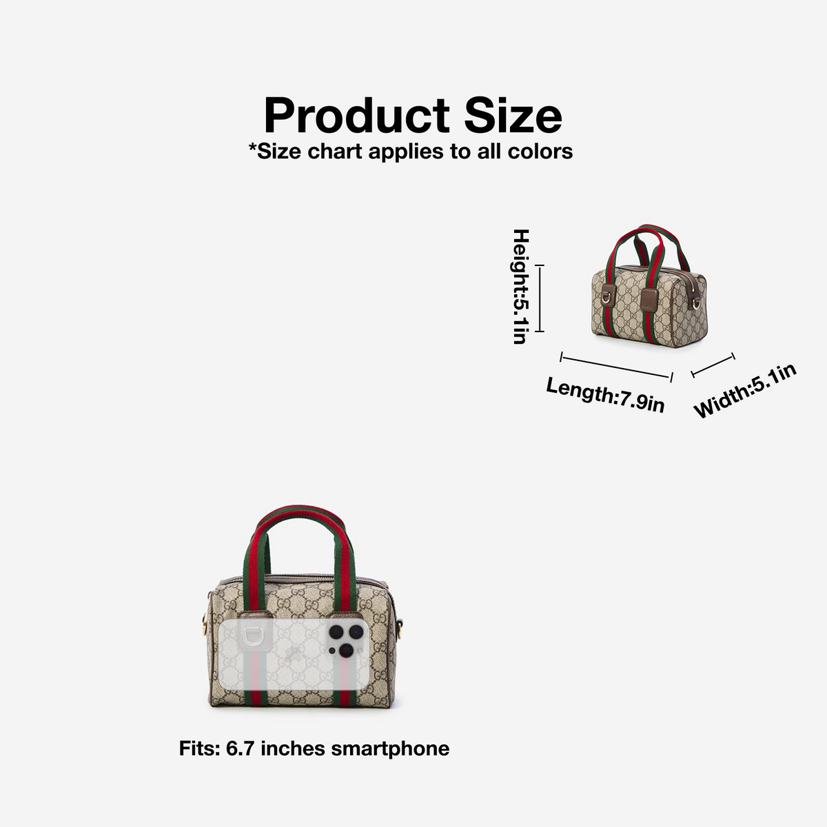 gucci-mini-gg-handbag-beige-and-dark-brown Handle