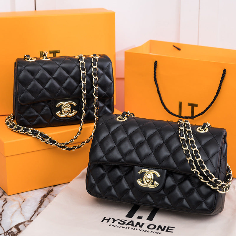 chanel-c-in-black-lambskin Crossbody