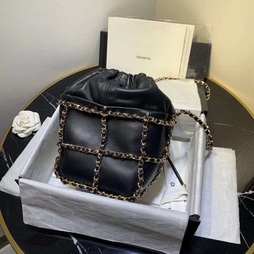 copy-chanel-bucket-chain-drawstring-bag-2021 Shoulder