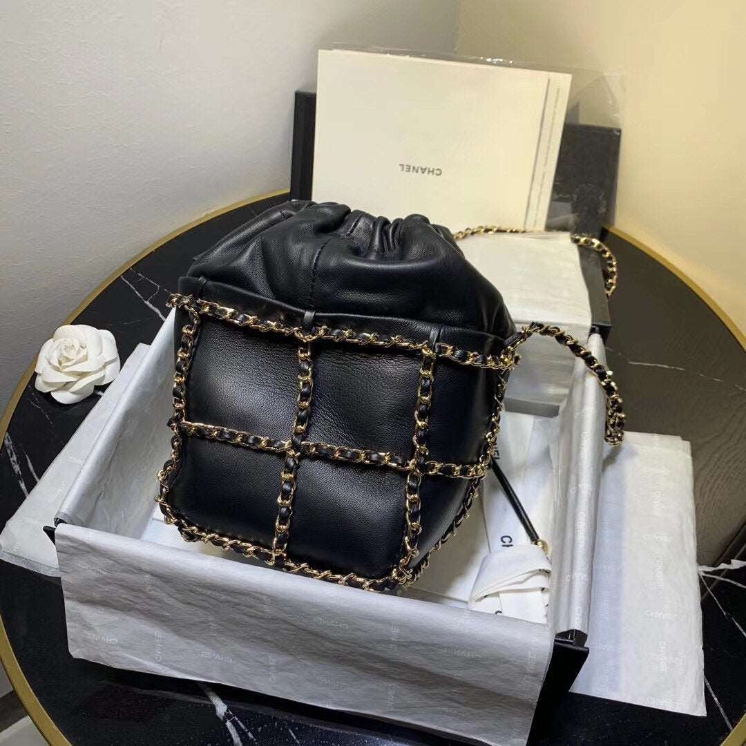 copy-chanel-bucket-chain-drawstring-bag-2021 Shoulder
