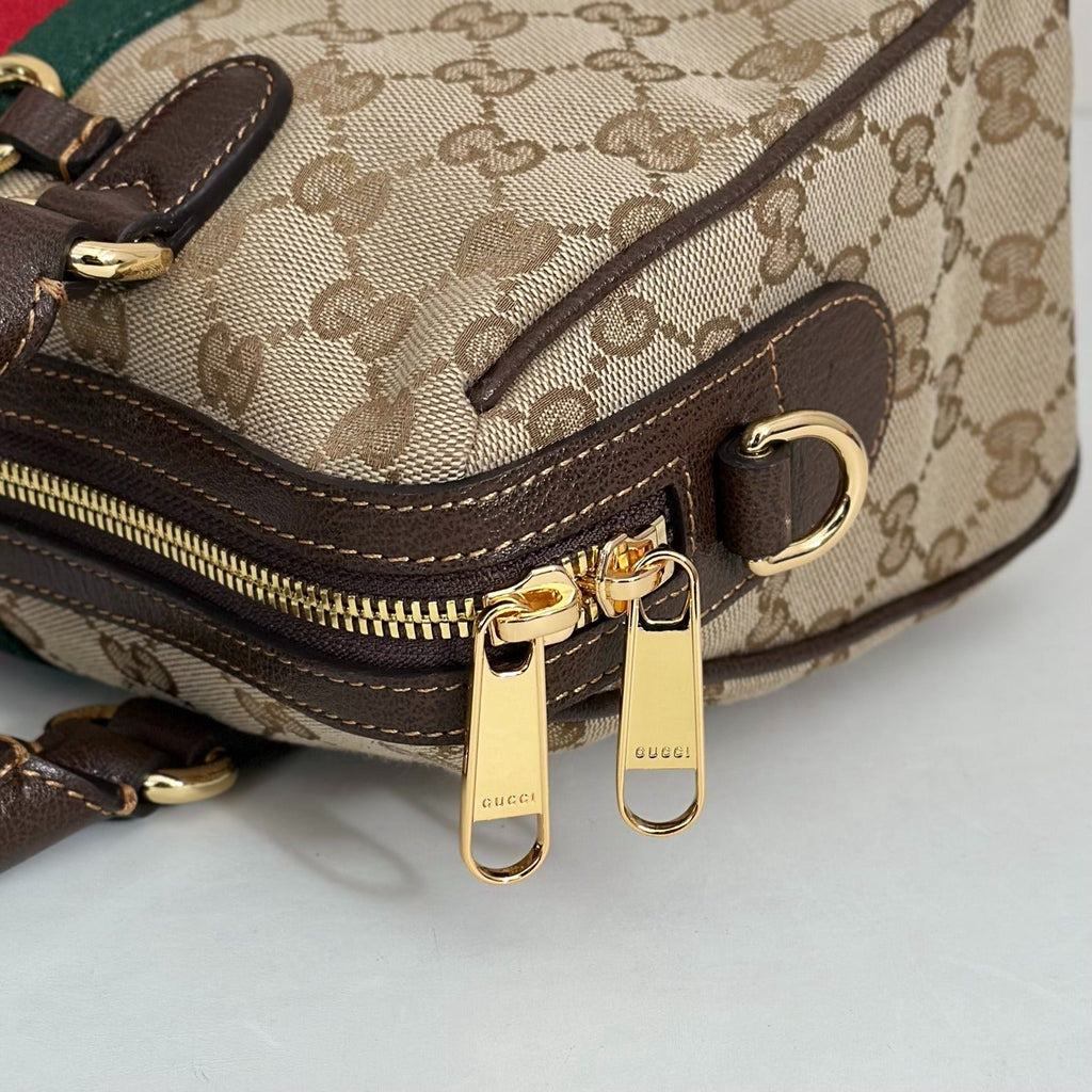 gucci-gg-canvas-boston-bag-beige Shoulder