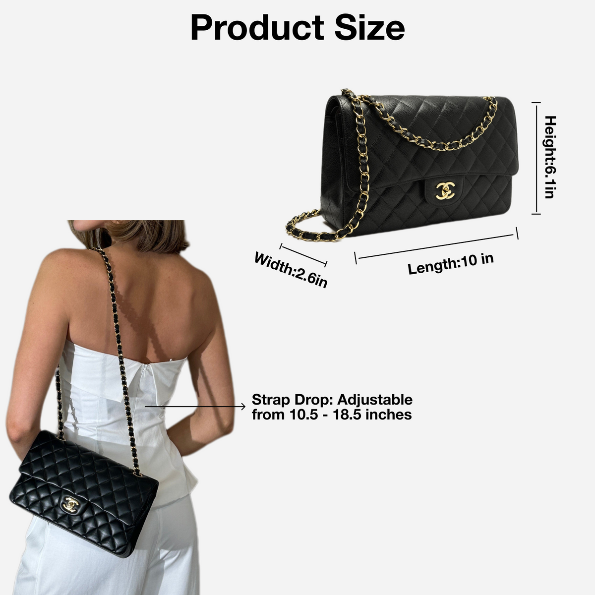 chanel-classic-flap-bag-medium-gold-hardware Shoulder