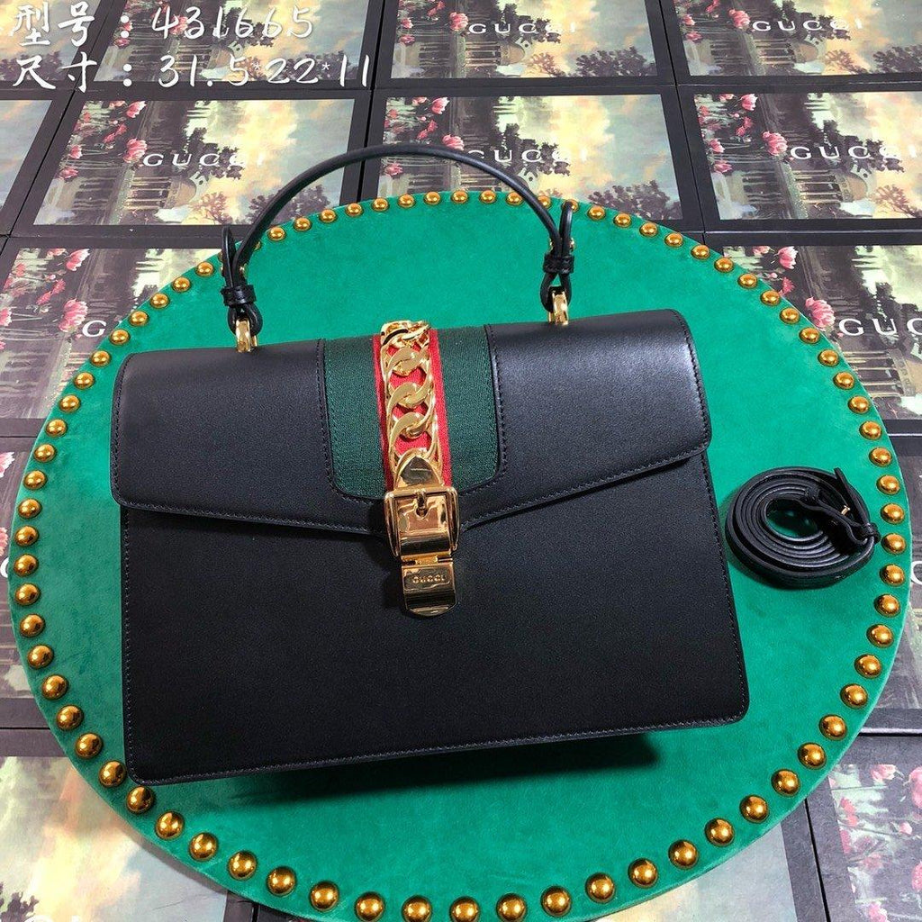 gucci-gg-sylvie-leather-medium-top-handle-bag-1 Handle