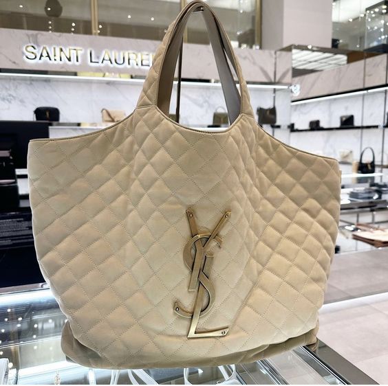 saint-laurent-icare-extra-large-embellished-quilted-leather-tote-handbag Tote