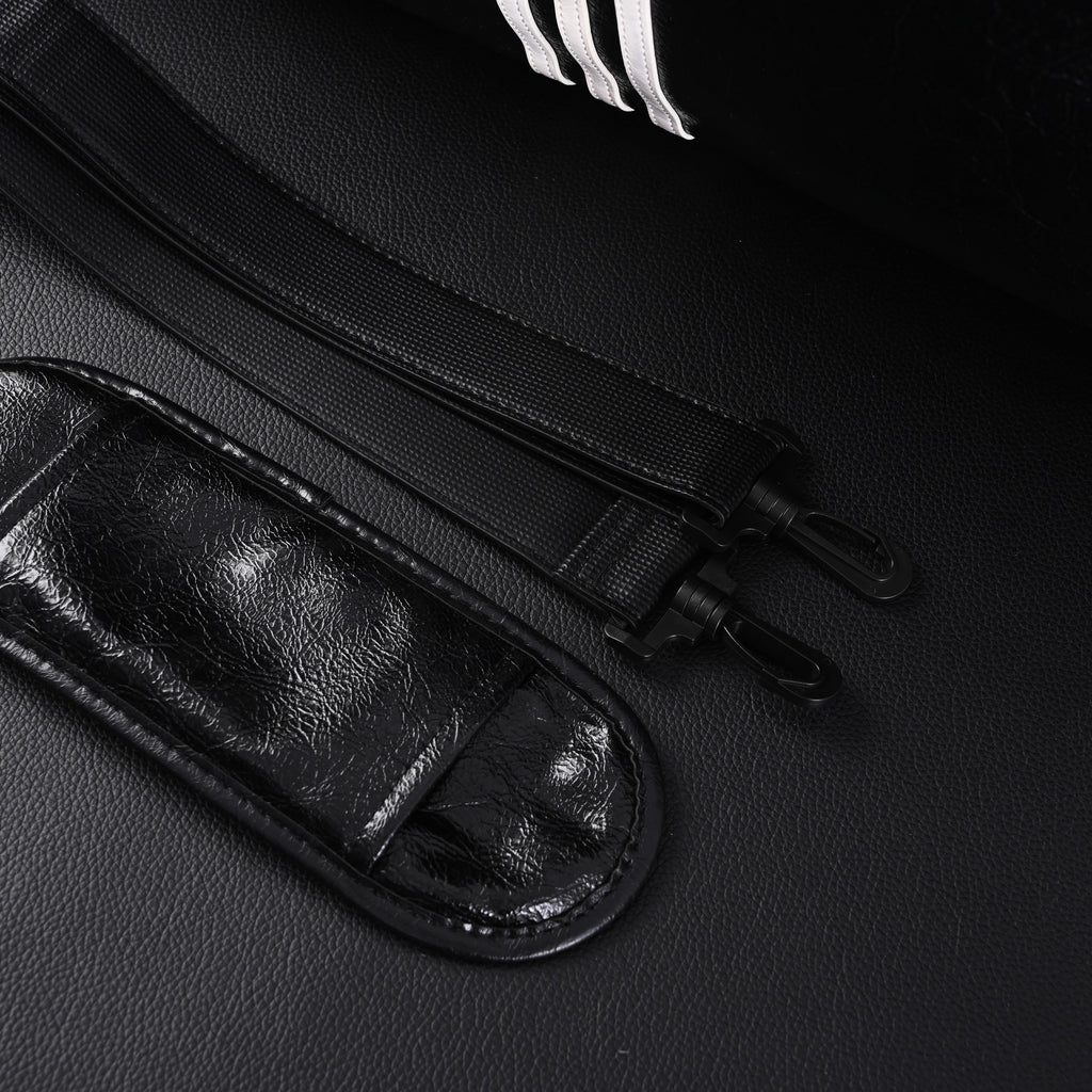 balenciaga-x-adidas-large-duffel-travel-bag-black-green-with-trefoil-logo-and-triple-stripes Handle