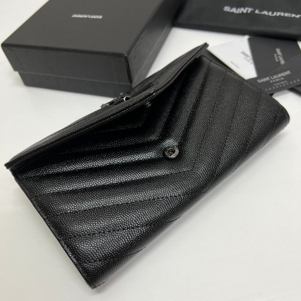 ysl-long-wallet-black-leather-black-tone-10767-19cm ohter