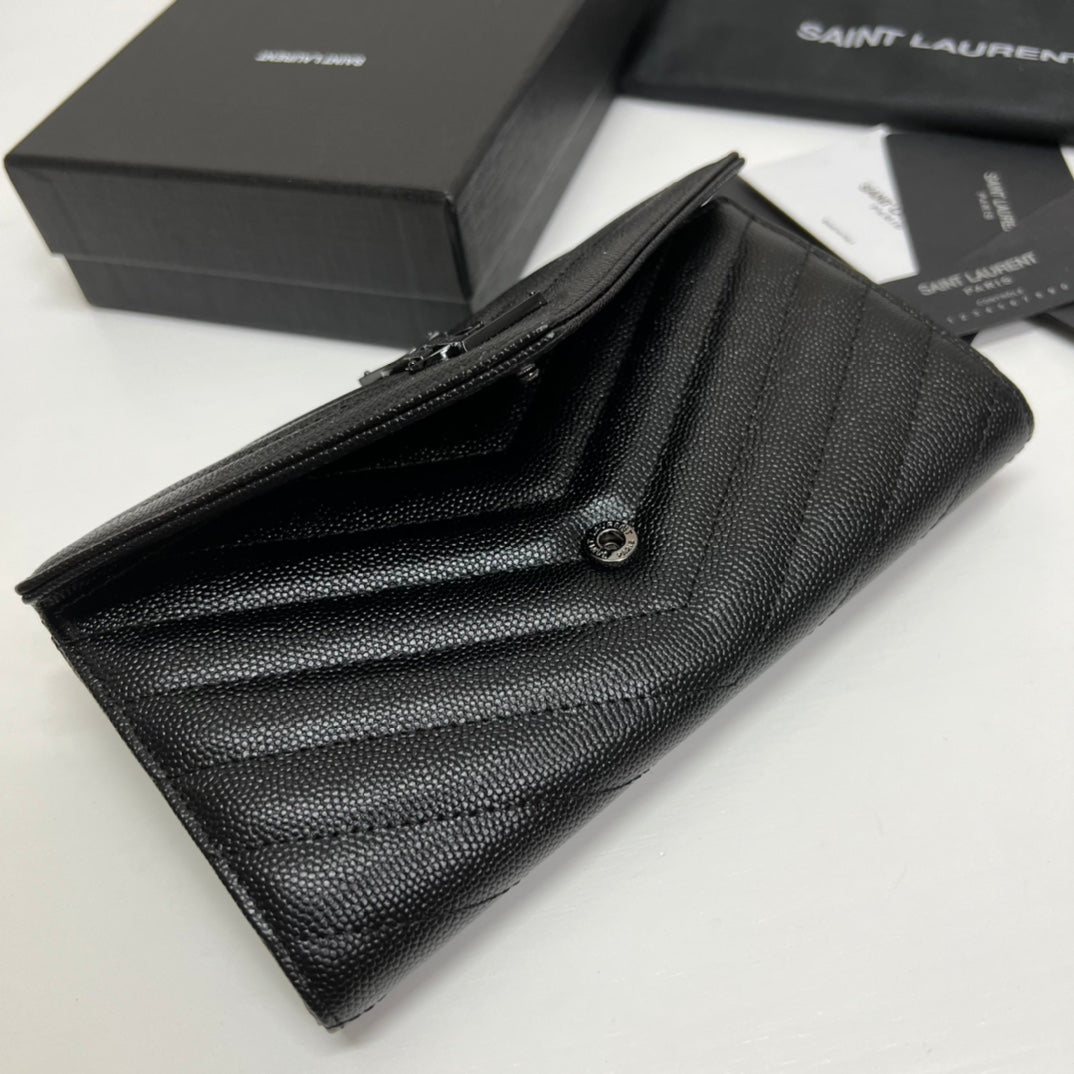 ysl-long-wallet-black-leather-black-tone-10767-19cm ohter