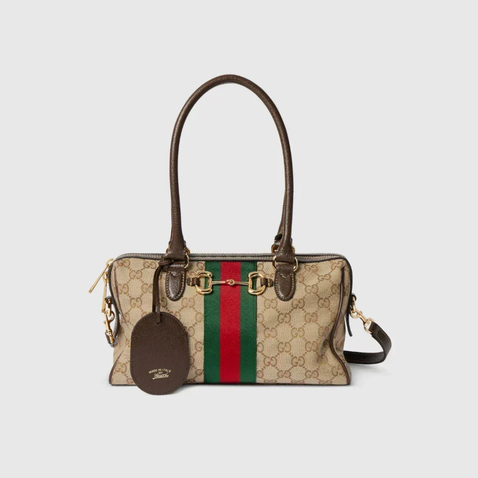 gucci-gg-canvas-boston-bag-beige Shoulder
