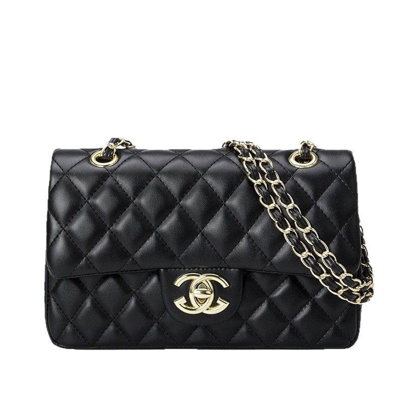 chanel-c-in-black-lambskin Crossbody
