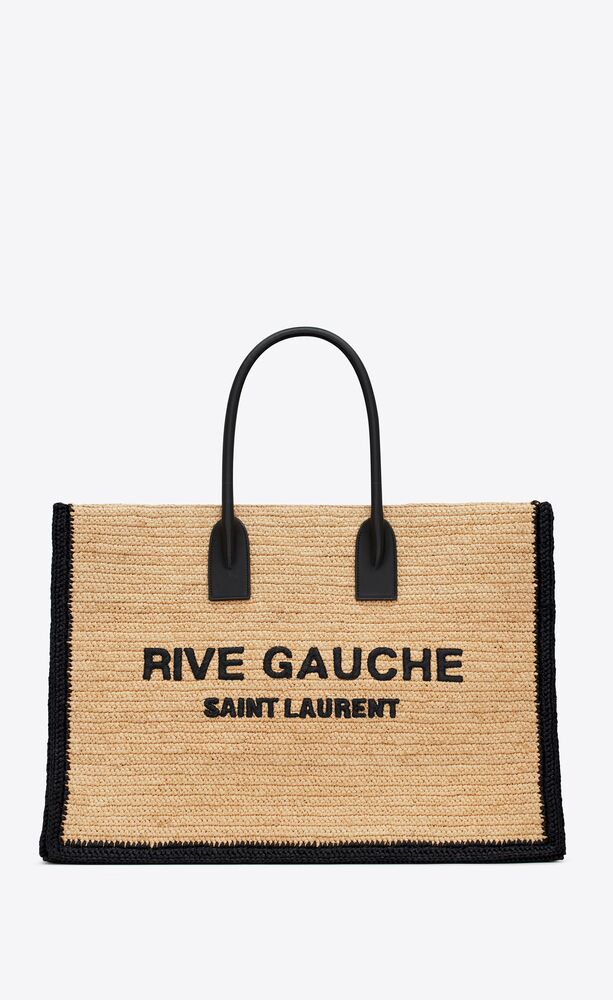 saint-laurent-rive-gauche-tote-bag-in-raffia-and-leather Tote