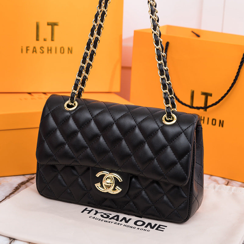 chanel-c-in-black-lambskin Crossbody