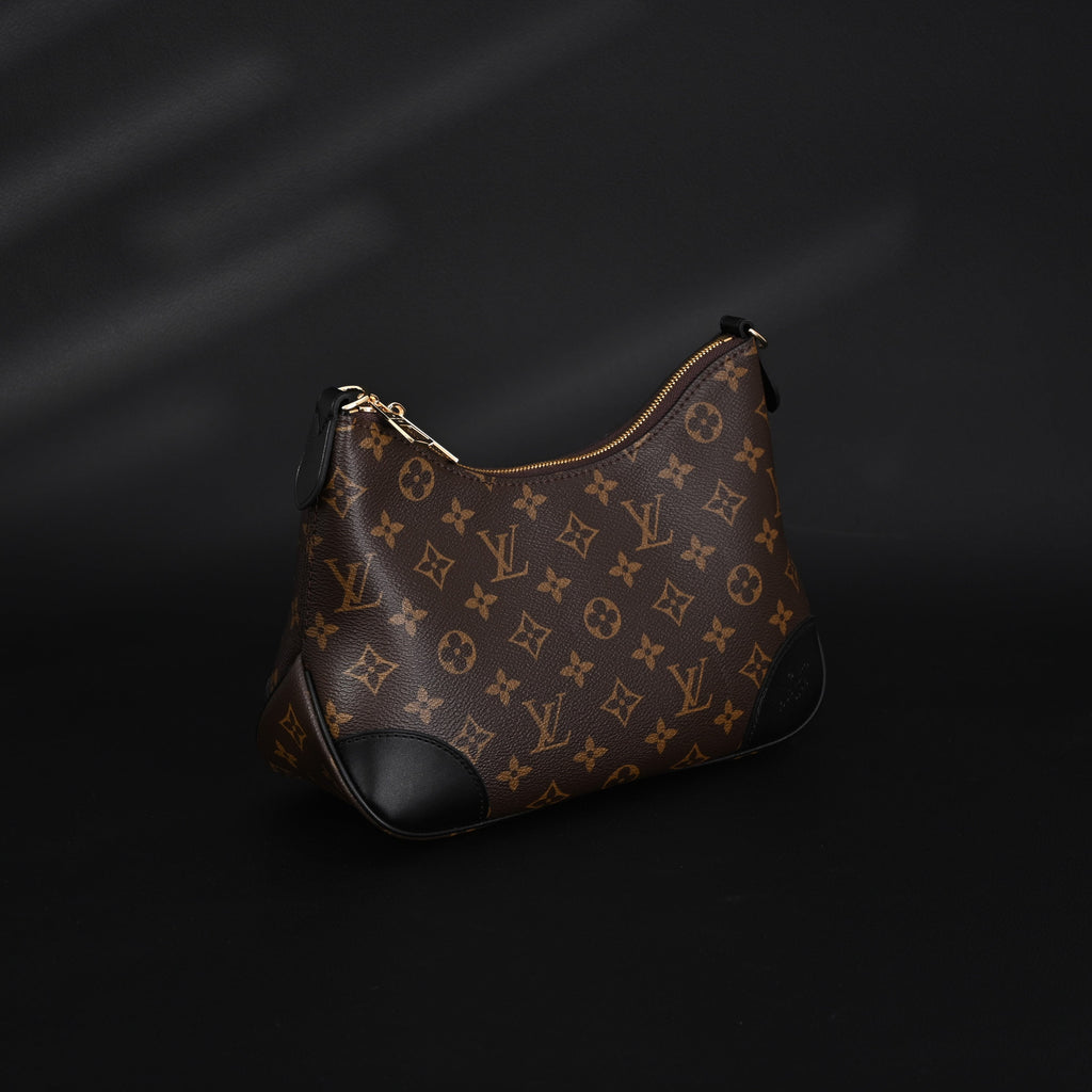 louis-vuitton-boulogne-monogram-canvas-shoulder-bag-classic-brown-m45831 Shoulder