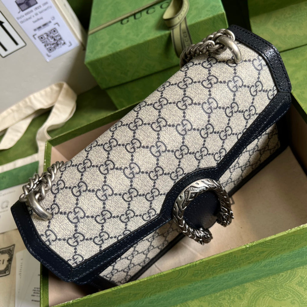 gucci-dionysus-gg-supreme-beige-and-blue-28x18x9cm Crossbody