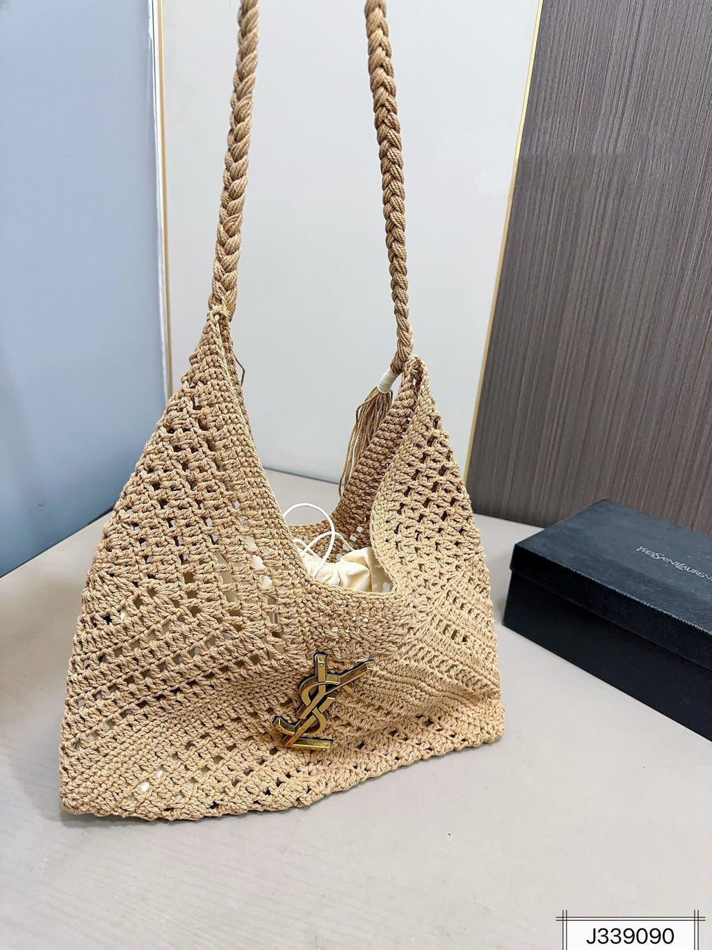 saint-laurent-ysl-raffia-tote-bag-beach-casual-37x22cm Tote