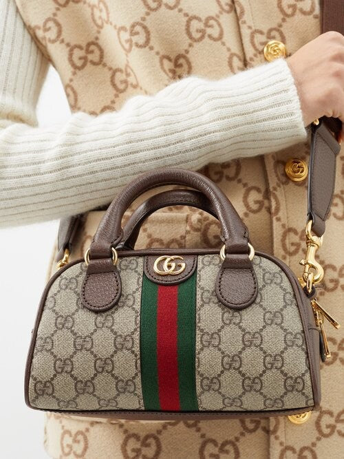gucci-ophidia-mini-gg-supreme-canvas-top-handle-bag Crossbody