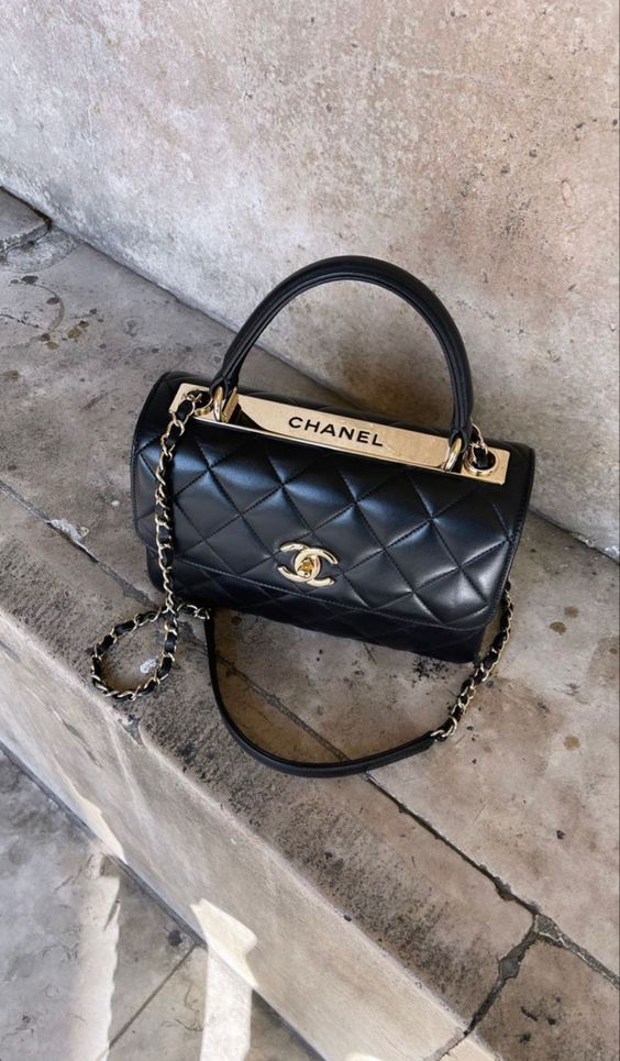 chanel-trendy-cc-flap-bags-black Shoulder