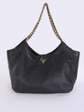 prada-vitello-soft-chain-handle-shoulder-bag-nero-48-x-33-x-20cm Shoulder