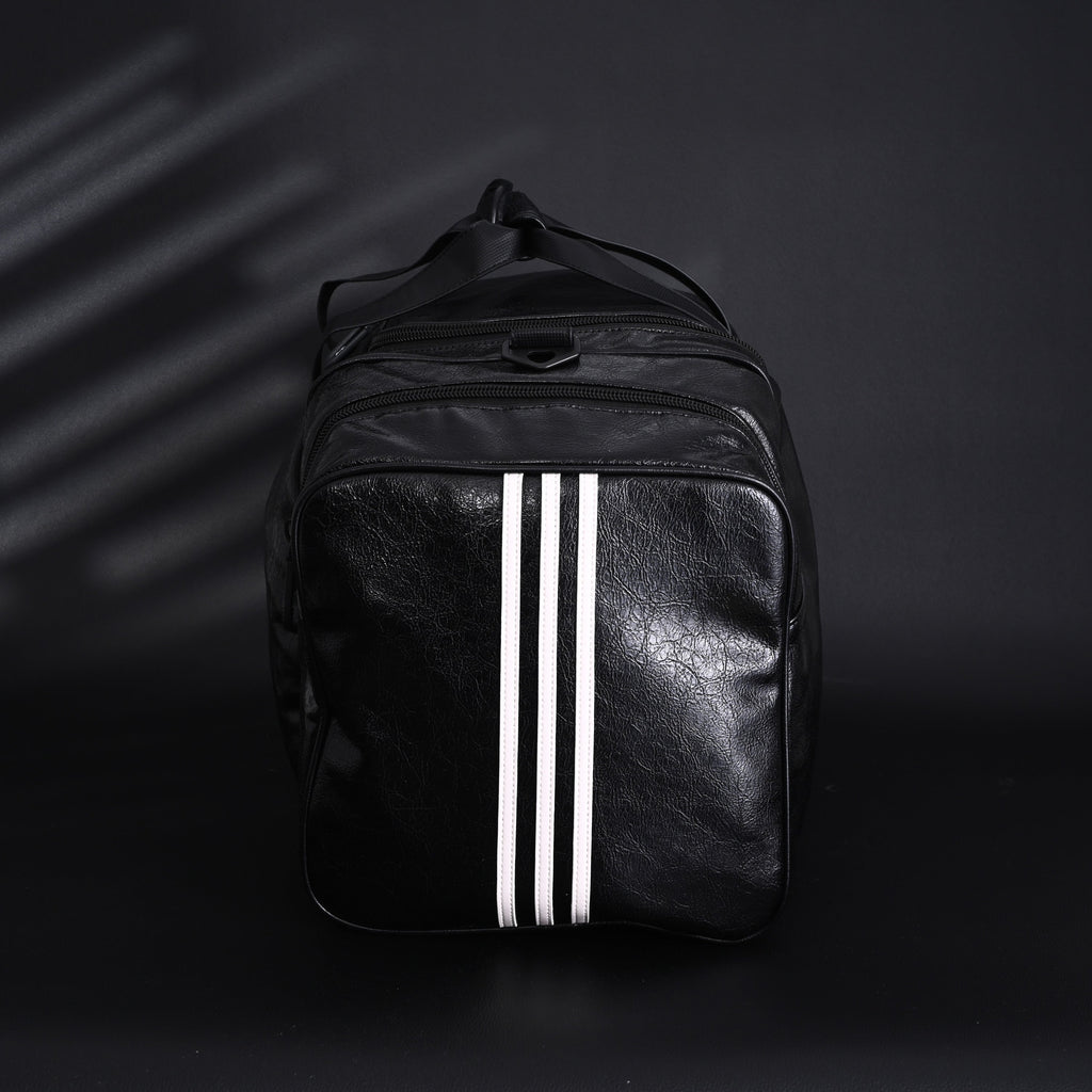 balenciaga-x-adidas-large-duffel-travel-bag-black-with-trefoil-logo-and-triple-stripes Handle